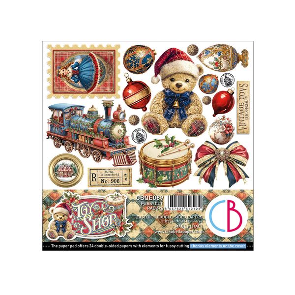 Ciao Bella Toy Shop 6"x6" Fussy Cut Pad, 24 sheets/pkg.