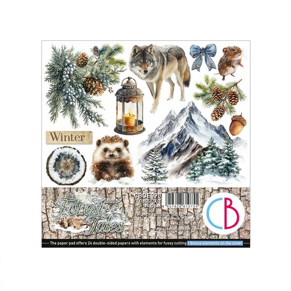 Ciao Bella Forest Tales 6"x6" Fussy Cut Pad, 24 sheets/pkg.