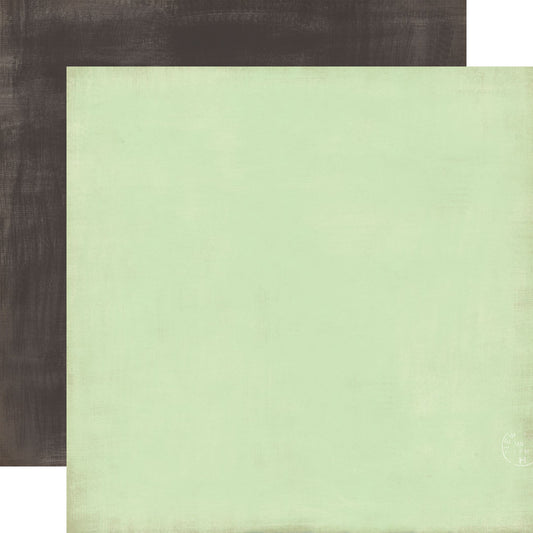 Green / Black 12x12 Coordinating Solid Paper