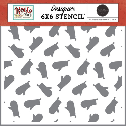 Oven Mitts Stencil