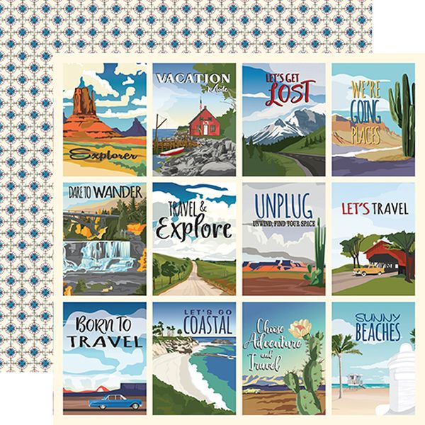 Road Trip 3x4 Journaling card