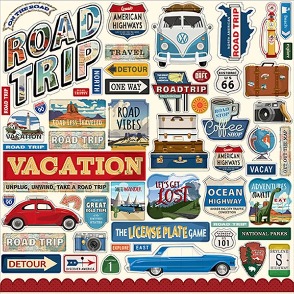 Road Trip Element Sticker