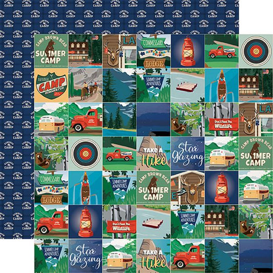 Summer Camp Squares DS Paper (1 Sheet)
