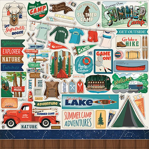 Summer Camp Stickers