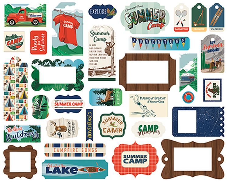 Summer Camp Frames & Tags