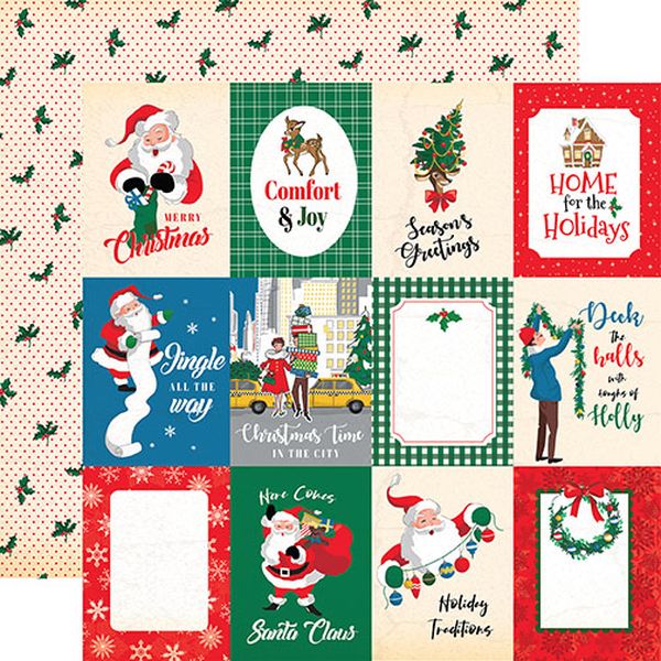 Carta Bella Season's Greetings Double-Sided Cardstock 12"X12"-3"x4" Journaling Cards