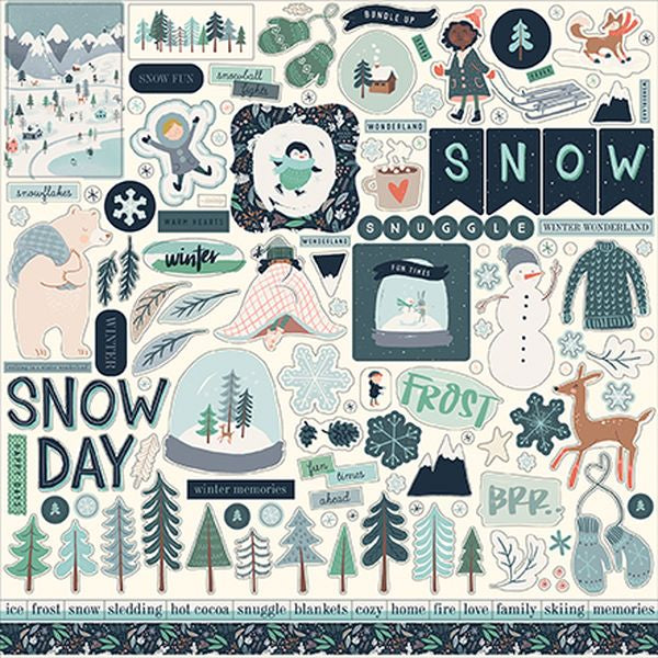 DISC - Snow Much Fun Ele Sticker