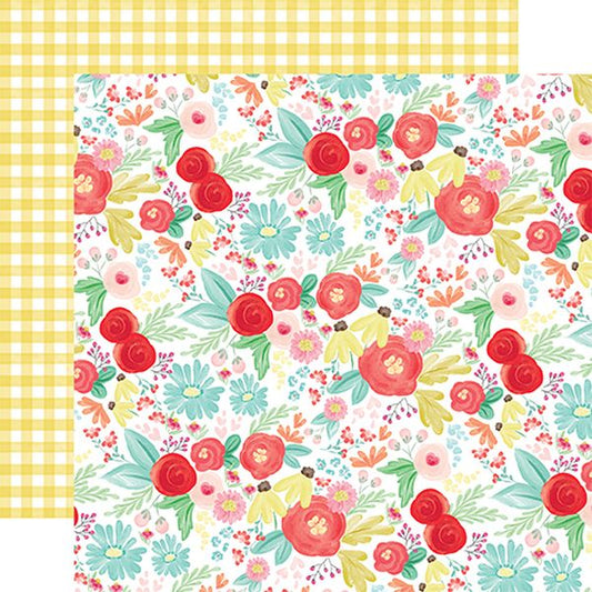 Carta Bella Summer Market Summer Day Floral DS Paper (1 Sheet)