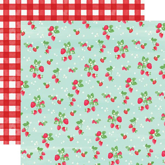 Carta Bella Summer Market Strawberries DS Paper (1 Sheet)