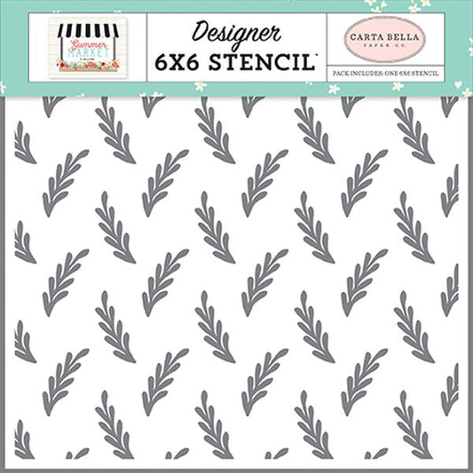 Carta Bella Summer Market Summer Branch Stencil