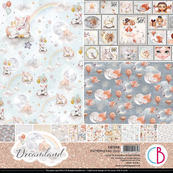 51 Dreamland Patterns Pad 12x12 8/Pkg