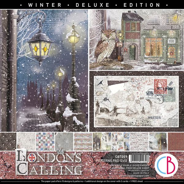 London's Calling Patterns Pad 12x12 + 1 Free Deluxe Sheet