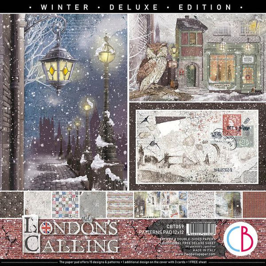 London's Calling Patterns Pad 12x12 + 1 Free Deluxe Sheet