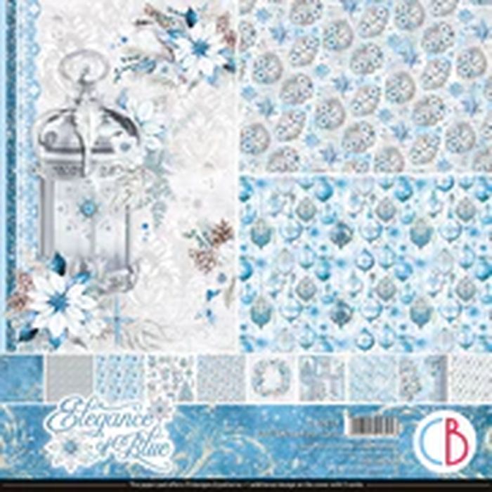 Ciao Bella Elegance of Blue Patterns Pad 12"x12"