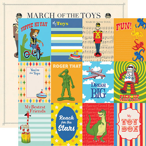 Toy Box 3x4 Journaling Cards