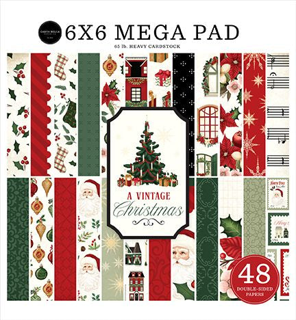 Carta Bella A Vintage Christmas 6X6 Mega Pad