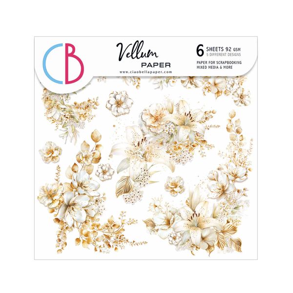 Ciao Bella: Vellum Blessing Day 6"x6" Fussy Cut, 6/Pkg
