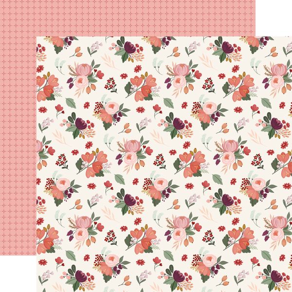 Carta Bella Wine Vineyard Blooms 12x12 DS Patterned Paper (1 Sheet) (1 Sheet)