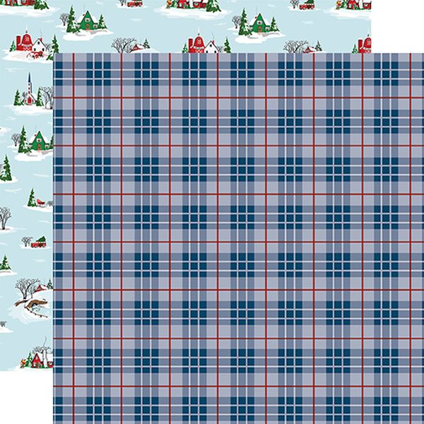 Echo Park White Christmas Tartan Tidings Paper