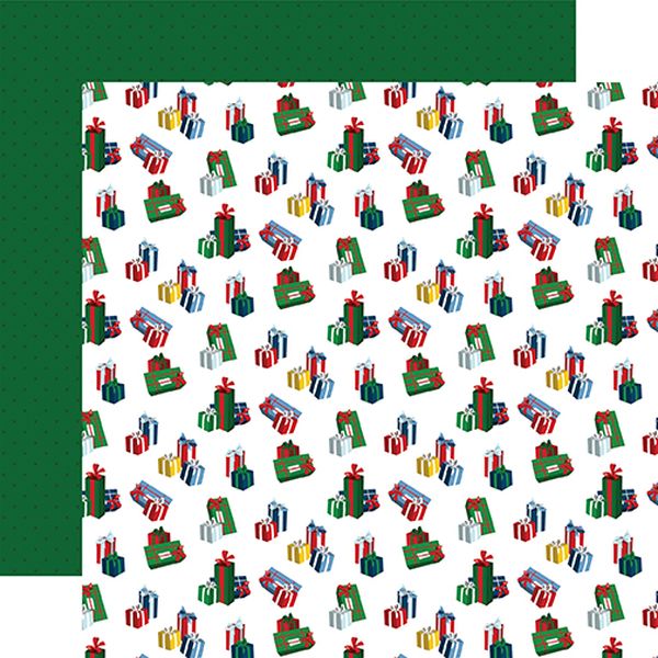 Echo Park White Christmas Greeting Gifts Paper