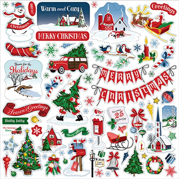 White Christmas Element Sticker