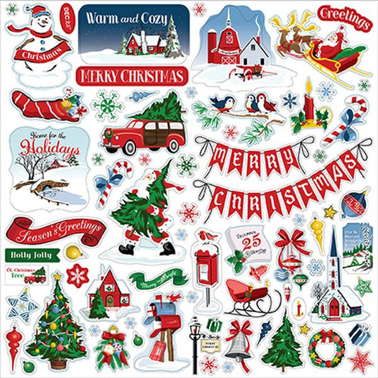 White Christmas Element Sticker