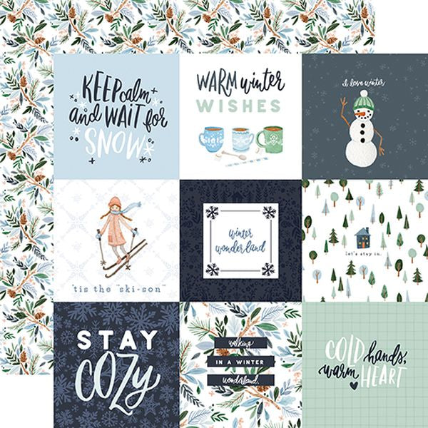 Carta Bella Winter Market: 4x4 Journaling Cards DS Paper