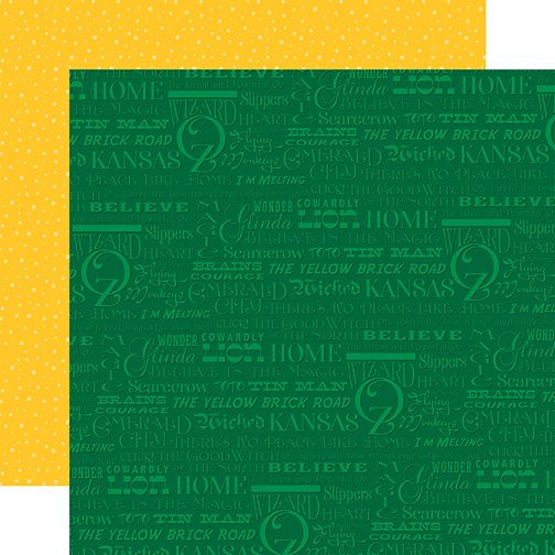 Carta Bella Wizard of Oz Wizard Words DS Paper (1 Sheet)
