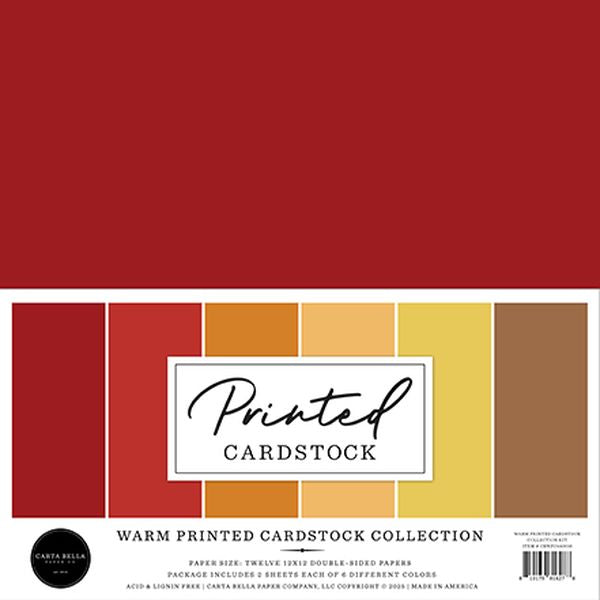 Carta Bella Warm Printed Cardstock Collection Kit