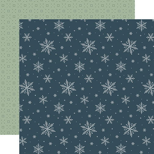 Carta Bella Winter Wonderland: Winter Day Flakes 12x12 Patterned Paper