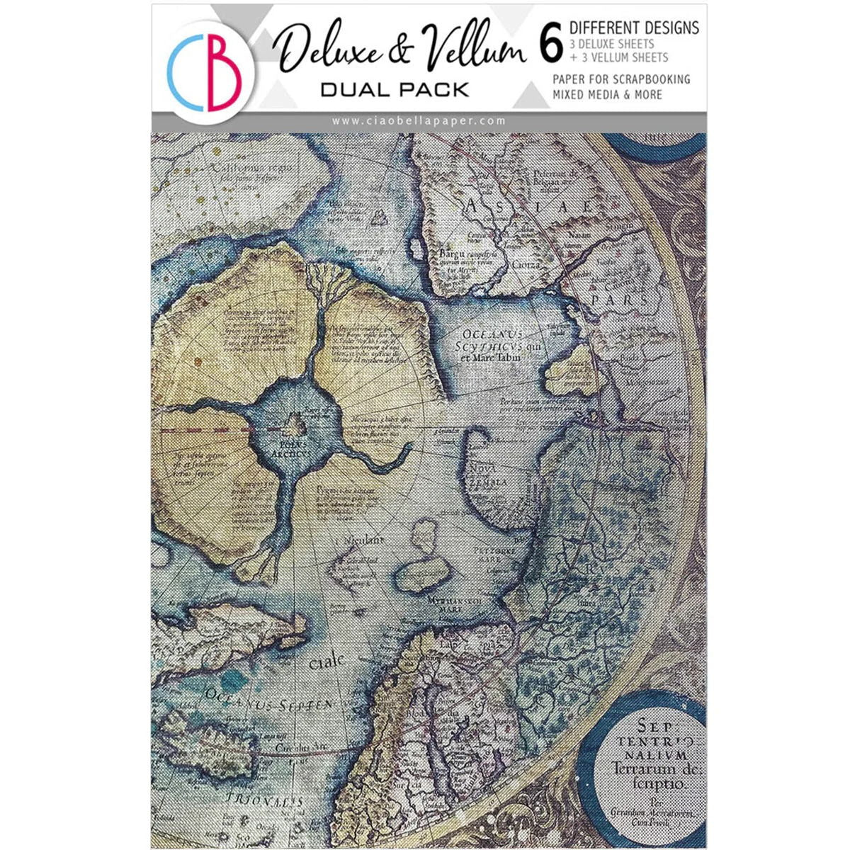 Ciao Bella Deluxe Paper Silver & Vellum Dual Pack A4 MIXED 6/Pkg An Artist Journey