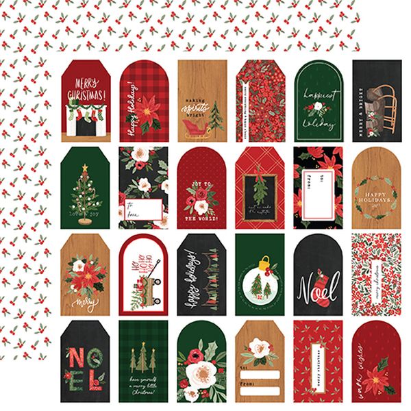 Happy Christmas Gift Tags DS P