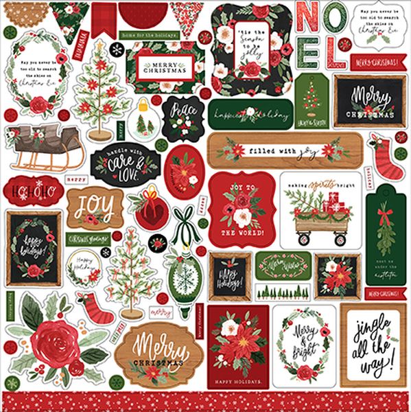 Happy Christmas Element Sticker