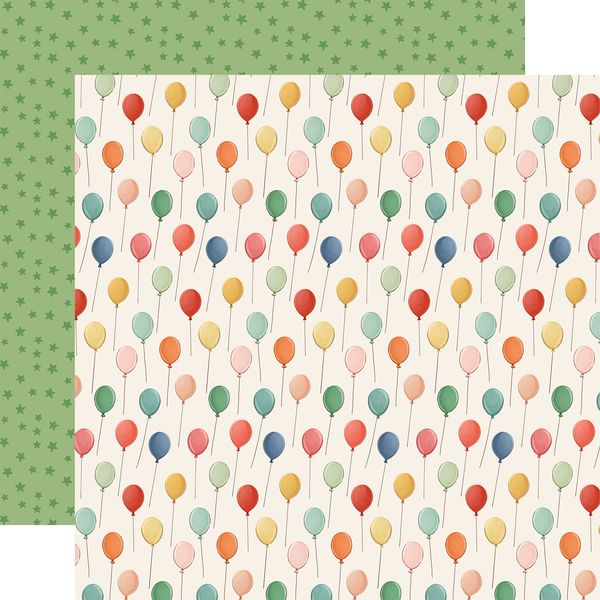 Carta Bella They Say It's Your Birthday Make A Wish Balloons 12x12 DS Patterned Paper (1 Sheet) (1 Sheet)