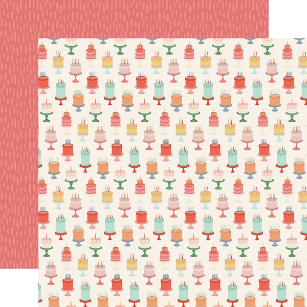 Carta Bella They Say It's Your Birthday Eat Cake 12x12 DS Patterned Paper (1 Sheet) (1 Sheet)