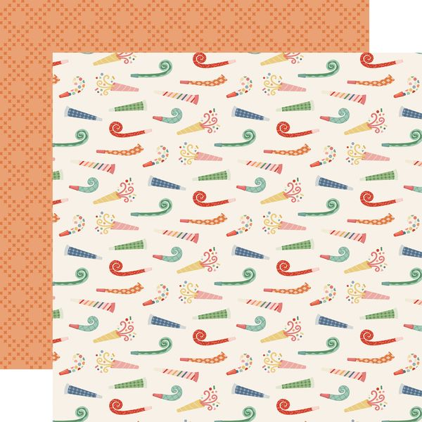 Carta Bella They Say It's Your Birthday Party Horns 12x12 DS Patterned Paper (1 Sheet) (1 Sheet)