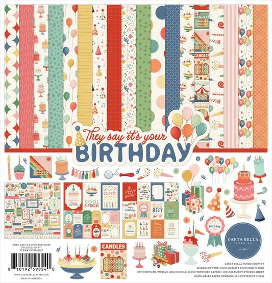 Carta Bella They Say It's Your Birthday Collection Kit