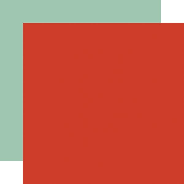 Carta Bella They Say It's Your Birthday: Red / Teal 12x12 Coordinating Solid Paper (1 Sheet)