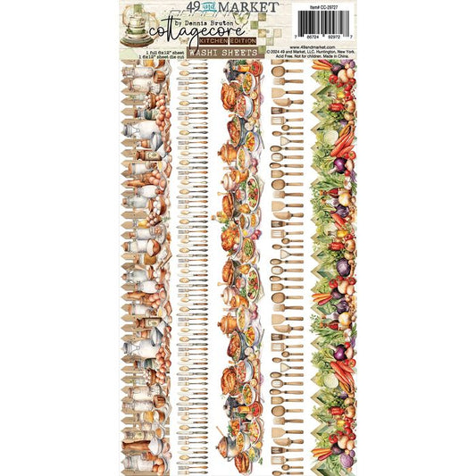 49 And Market Washi Tape Sheets-Cottagecore
