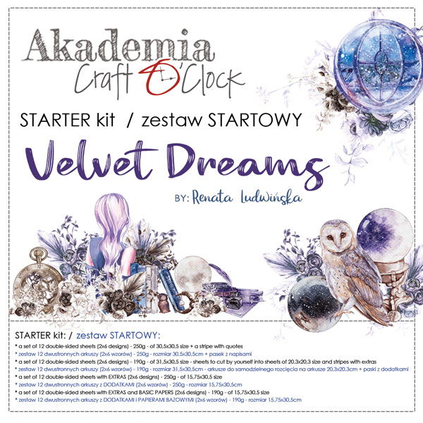 Craft-o-Clock  AK03 Velvet Dreams Starter Kit
