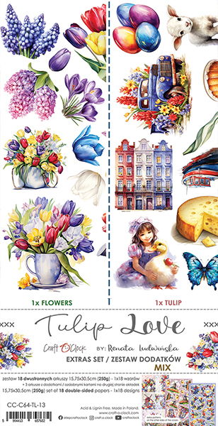 Craft-o-Clock  Tulip Love Extras Mix