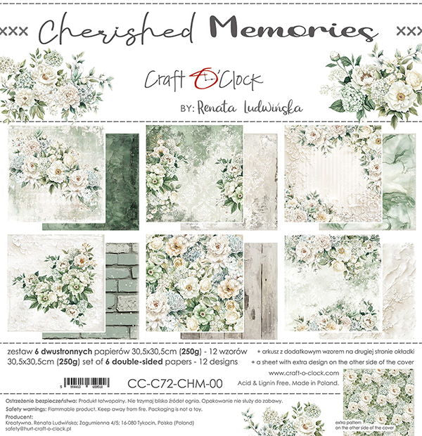 Craft-o-Clock Cherished Memories 12x12 Papers Set