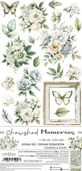 Craft-o-Clock Cherished Memories extras set – flowers