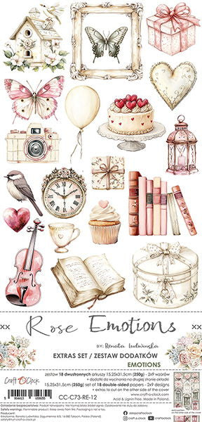 Craft-o-Clock Rose Emotions extras set – chill