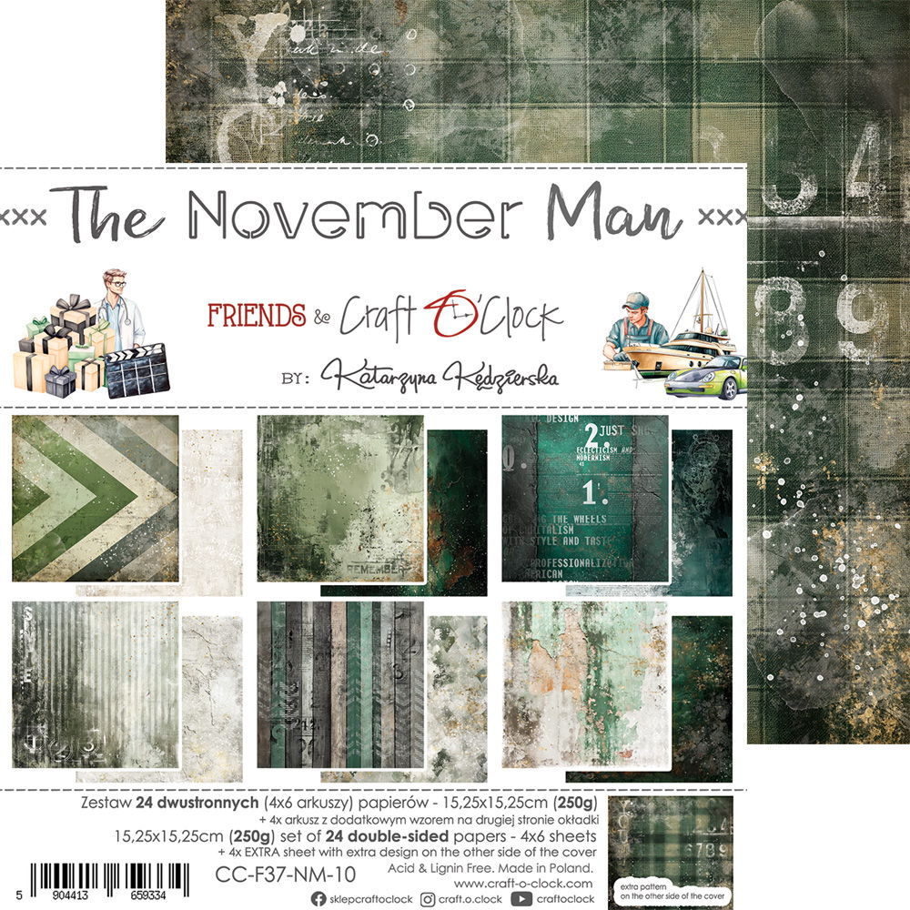 Craft-o-Clock The November Man 6x6 Papers Set