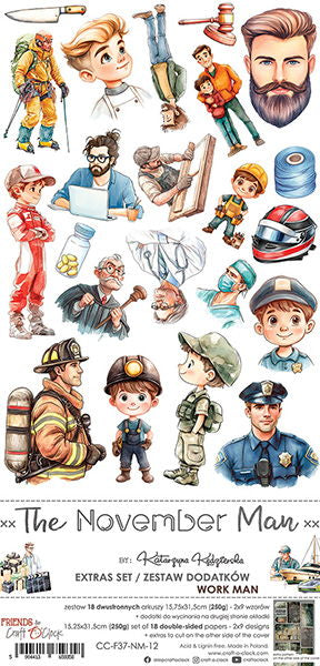 Craft-o-Clock The November Man extras set – work man