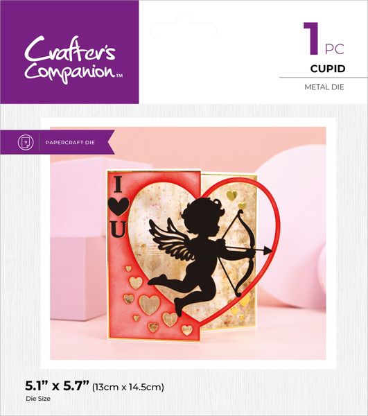 Crafters Companion Metal Die Edgeable - Cupid-Cupid