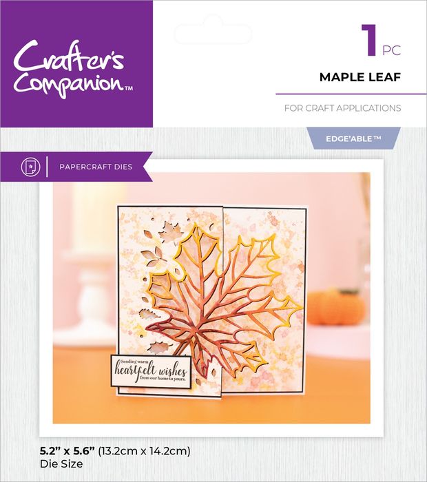 Crafter's Companion Edge'able Metal Die-Maple Leaf