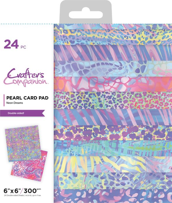 Crafter's Companion Paper Pad 6"X6"-Neon Dreams