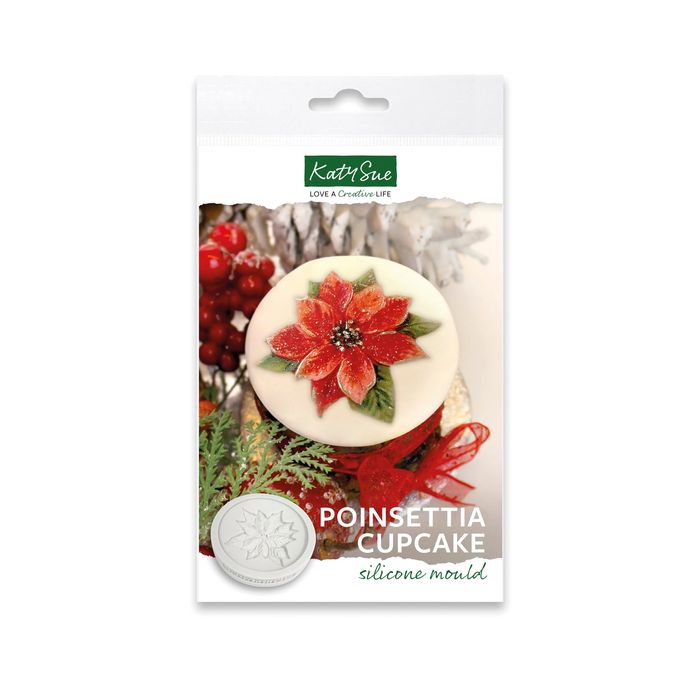 Katy Sue Poinsettia Cupcake Silicone Mould